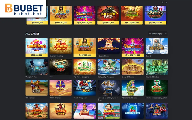BUBET 12 Slot game nổi bật tại BUBET